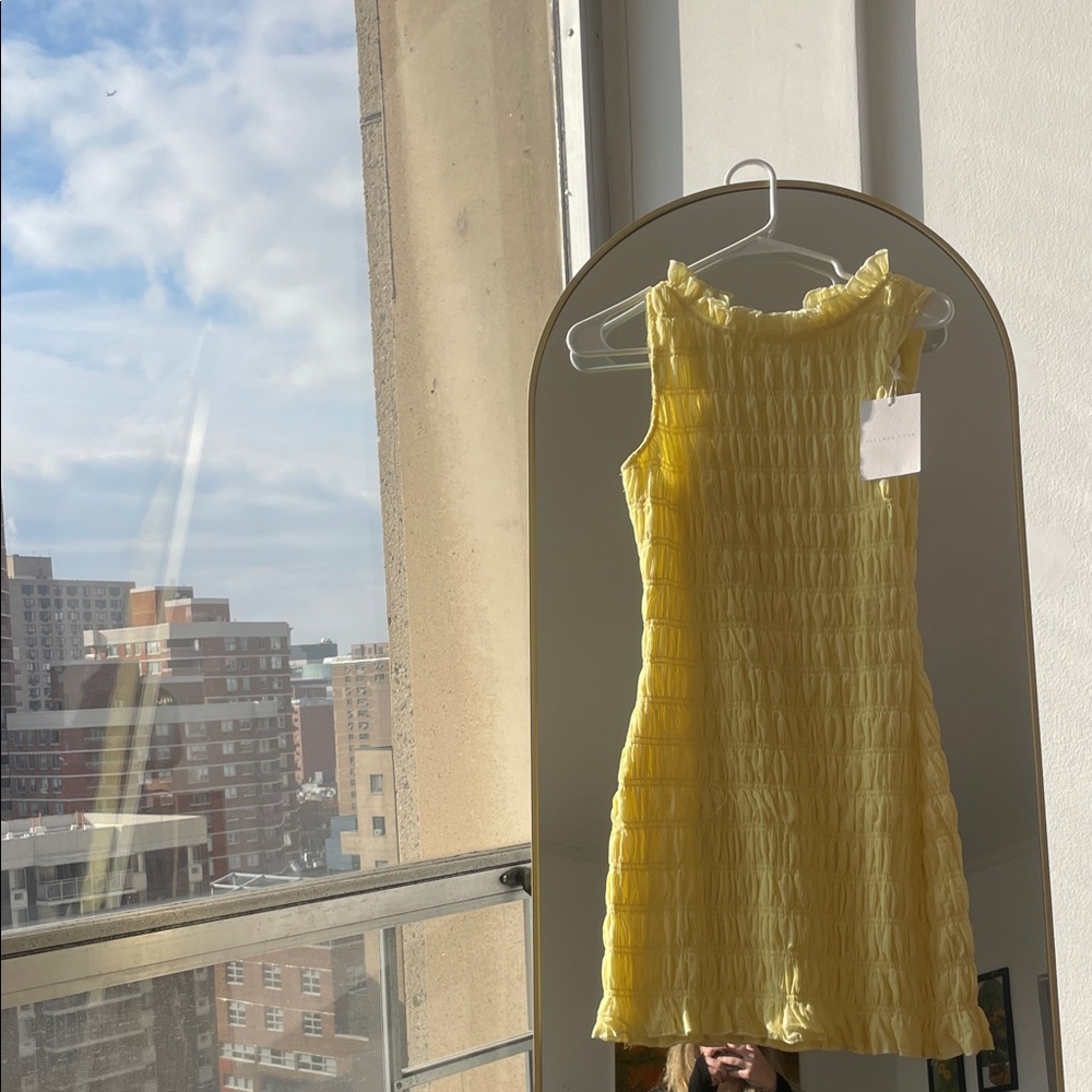 Endless Rose butter yellow mini dress (size XS never worn with tag)